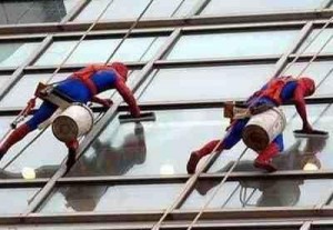 super hero window washers