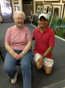 Mom and Kairong Liu