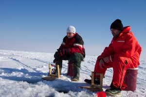 ice fishing