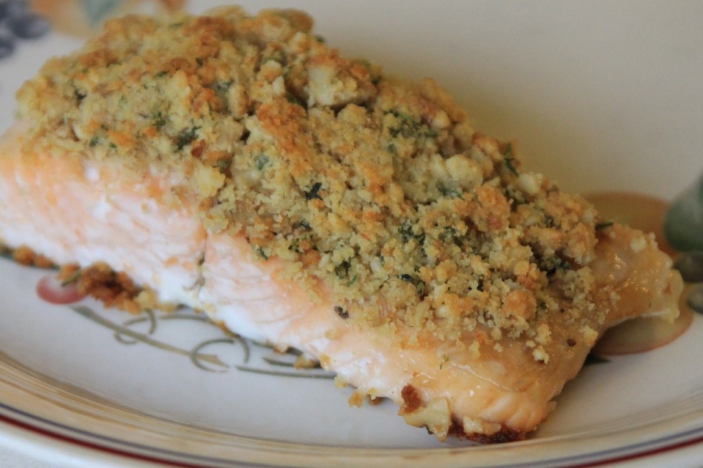 Walnut Encrusted Salmon Fillets