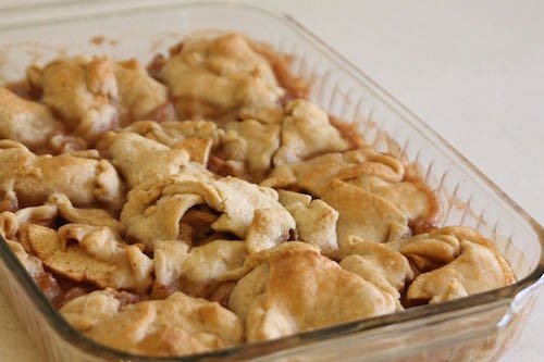 My mother made the most delicious dumplings. When a friend called to offer us free apples, I pulled out Mom's recipe. They were as delicious as I remembered.