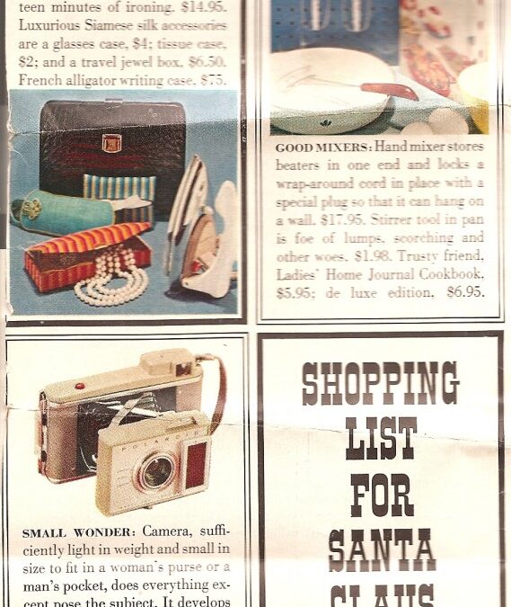 Shopping List for the Well-Equipped Home, Circa 1961