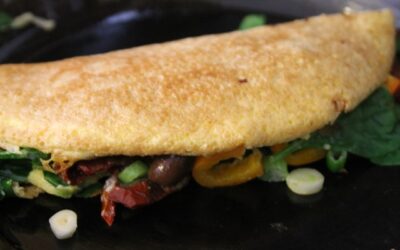 Mediterranean Spinach Omelette