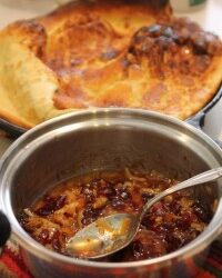 Dutch Baby with Cranberry-Orange Syrup