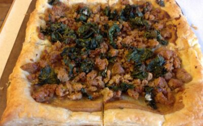Kale and Sausage Tart with Dijon