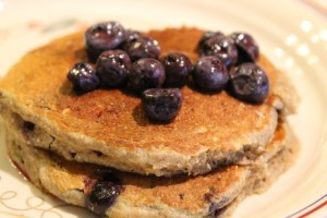 Blueberry Buckwheat Pancakes