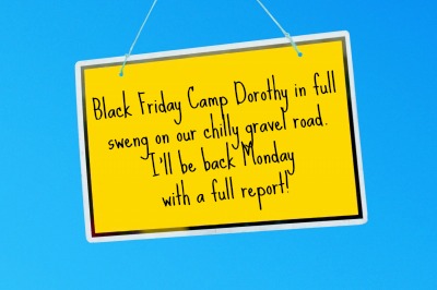 Black Friday Edition of Camp Dorothy