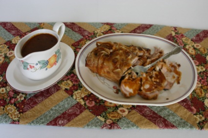 Oriental Pork Roast with Gravy