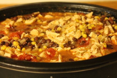 Slow Cooker Chicken Enchilada Soup