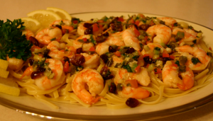 Non-Dairy Shrimp Scampi