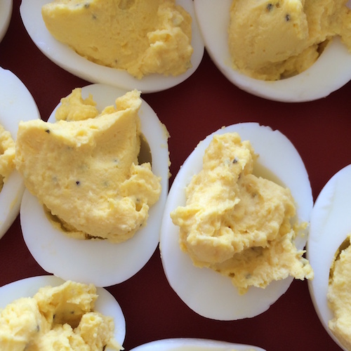 Zippy Deviled Eggs