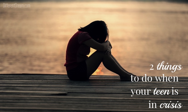 When a teen is in crisis, it's hard to know what to do. Part 1 of this series explains 2 ways parents can respond to teens with or without special needs.