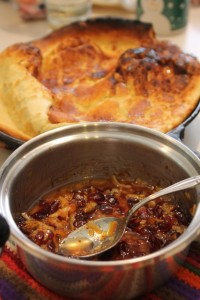 Dutch Baby with Cranberry-Orange Syrup