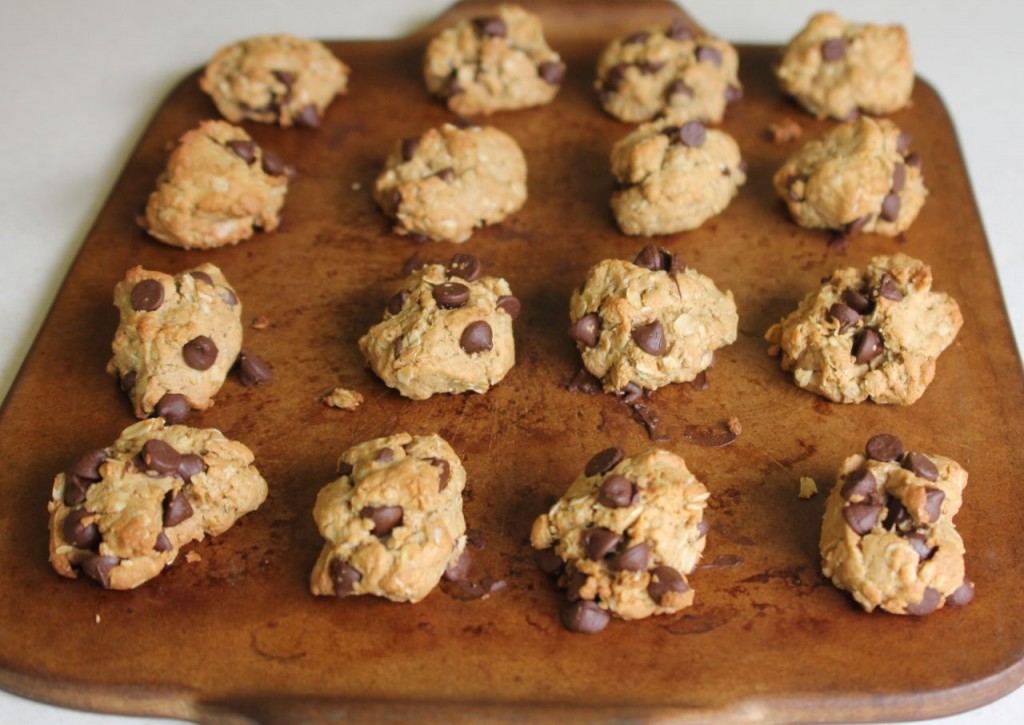 Chocolate Chip-Peanut Butter Oatmeal Cookies
