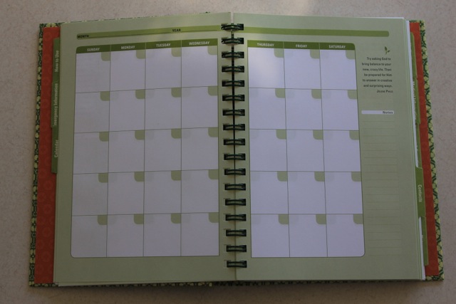 The Caregiver's Notebook calendar