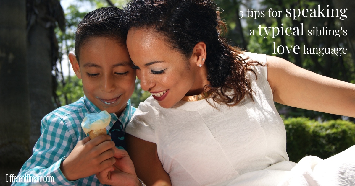 It's hard to find time and energy for using the love languages with siblings of kids with disabilities. This post offers 3 easy-to-use tips.